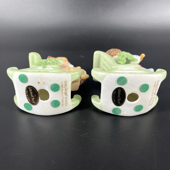 House of Global Art Figurines Dolly Dingle & Billy Bumps Christmas Rocking Chair - Picture 8 of 11